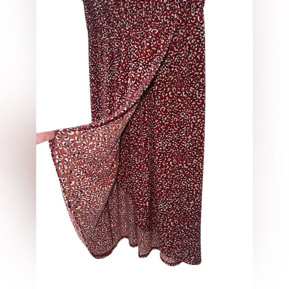 Boutique Floral Printed Wrap Style Dress Size Womens Large - Picture 6 of 10